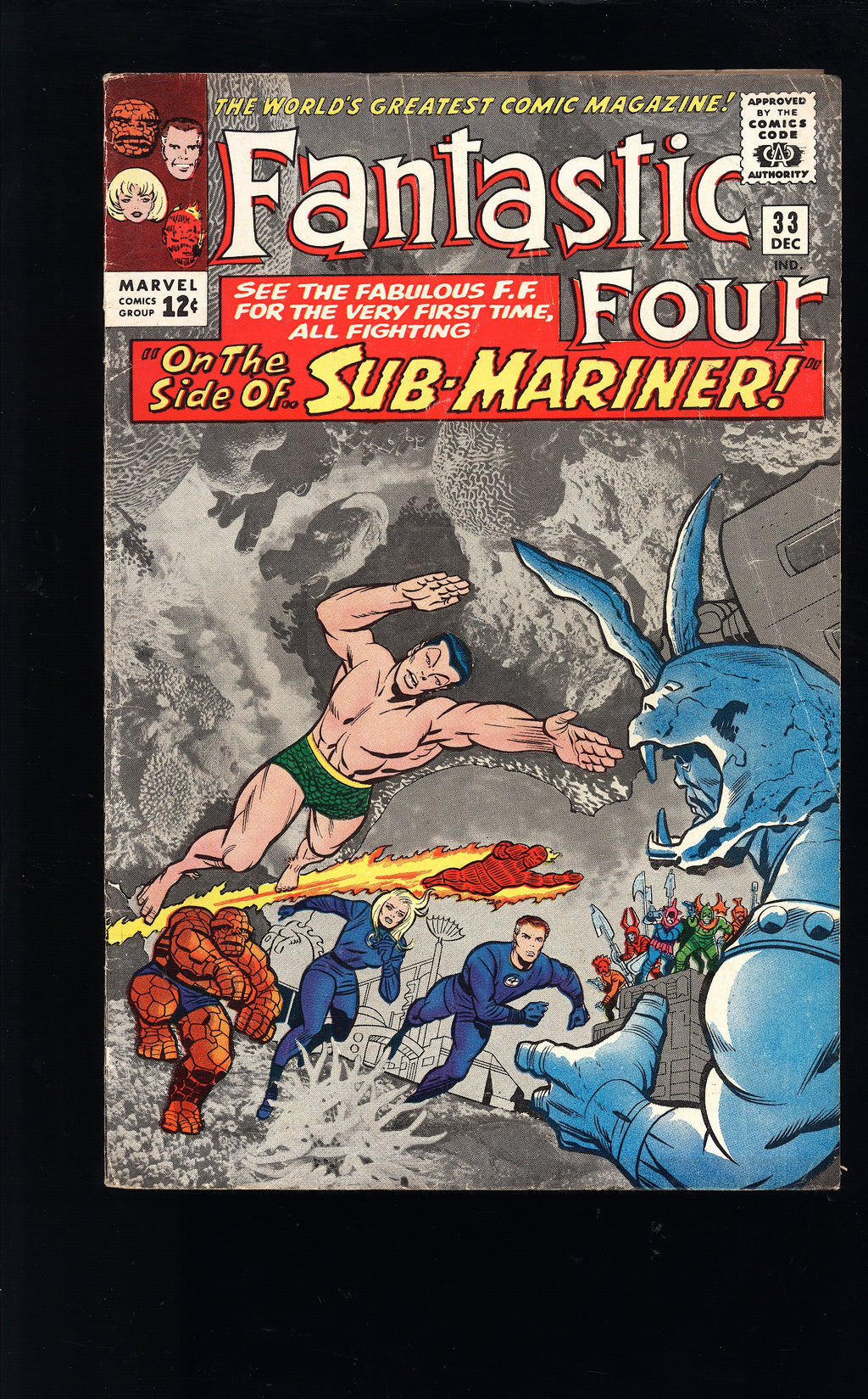 1964 Fantastic Four 33 HIGH GRADE 1st appearance of Attuma