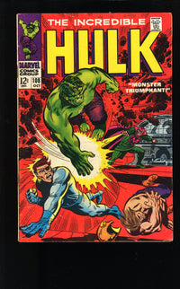 1968 The Incredible Hulk 104, 105, 106, 107, 108 MID GRADE LOT