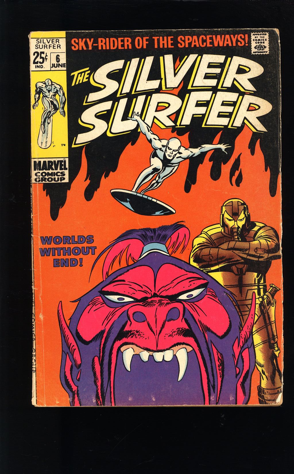 1969 The Silver Surfer 6, 7, 8 FN- LOT - 1ST APP GHOST