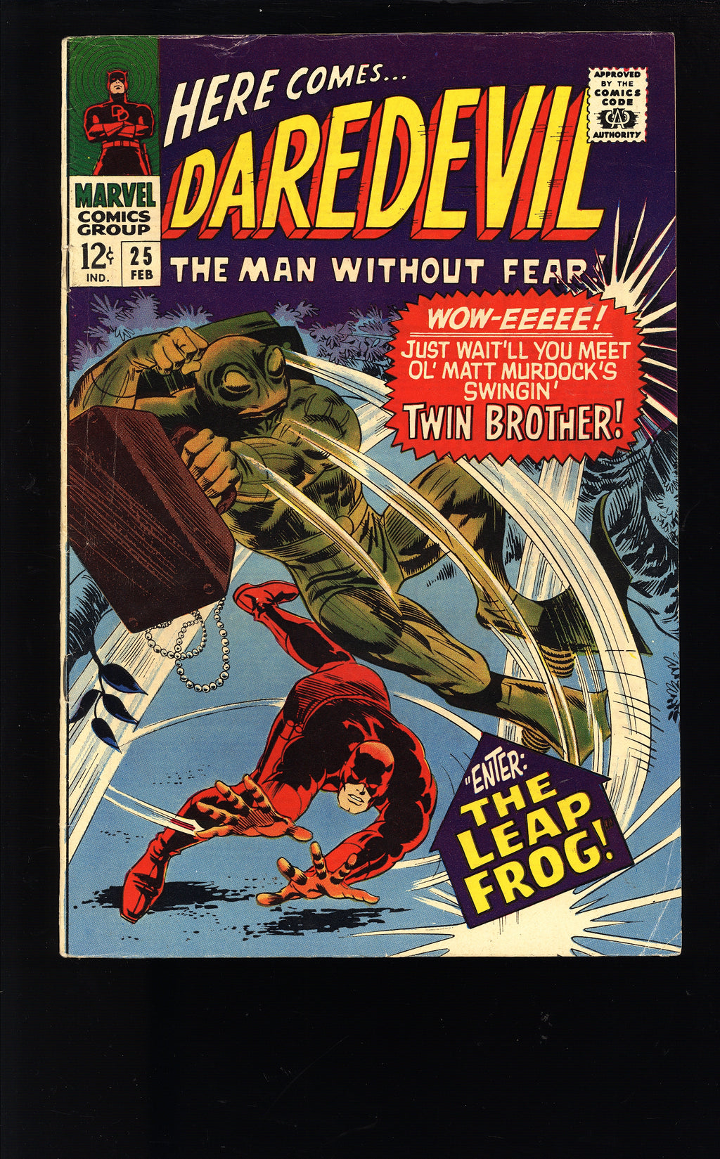 1967 Daredevil 25 VF- 1ST APP LEAP FROG