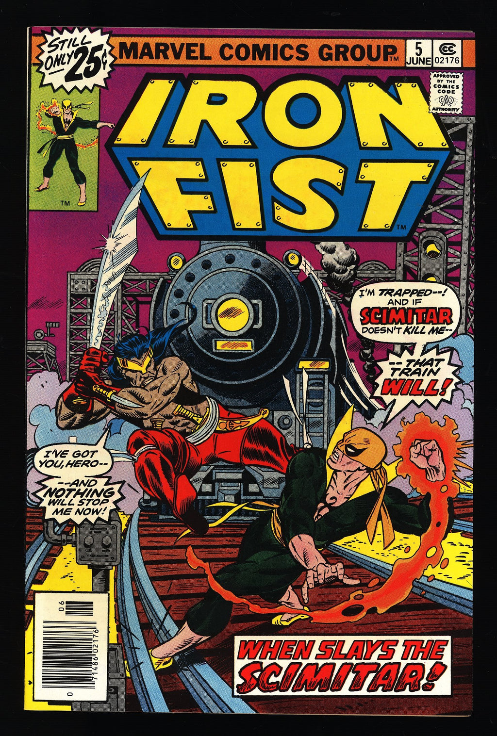 1976 Iron Fist 5 NM+ HIGH GRADE