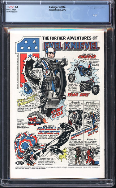 Avengers 144 CGC 9.6