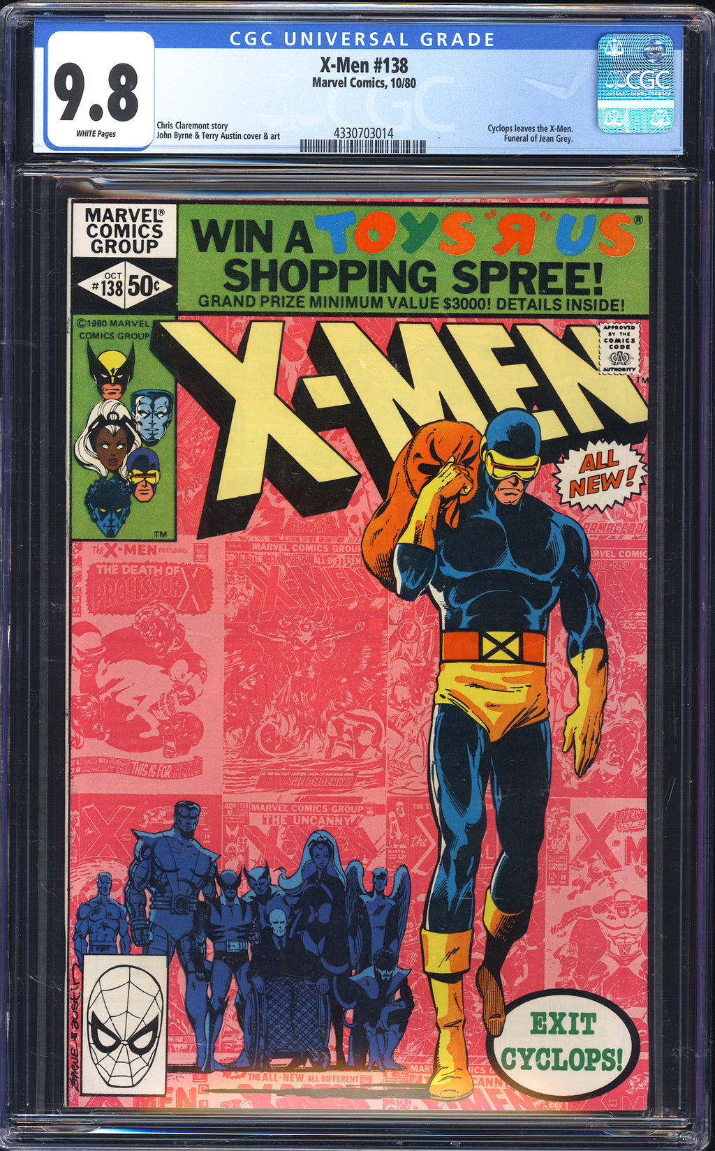 X-Men 138 CGC 9.8