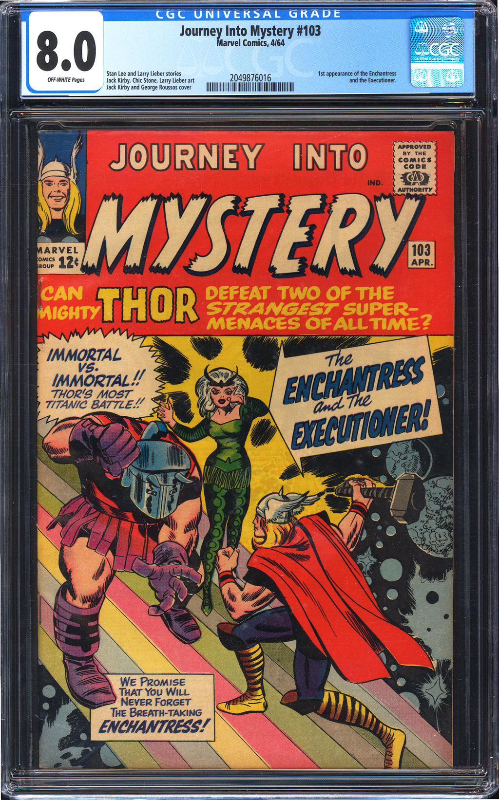 Journey into Mystery 103 CGC 8.0