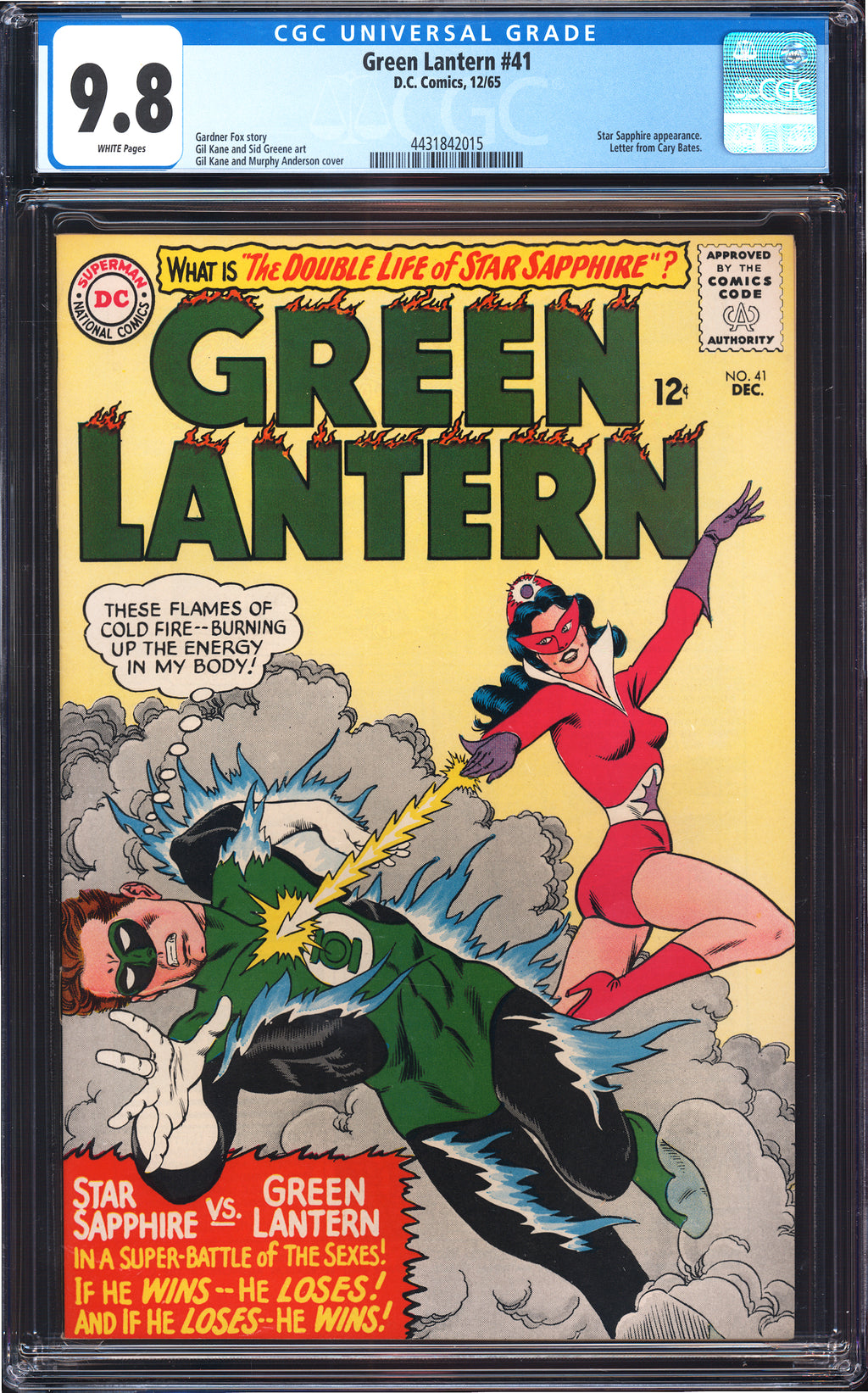 Green Lantern 41 CGC 9.8 WHITE PAGES