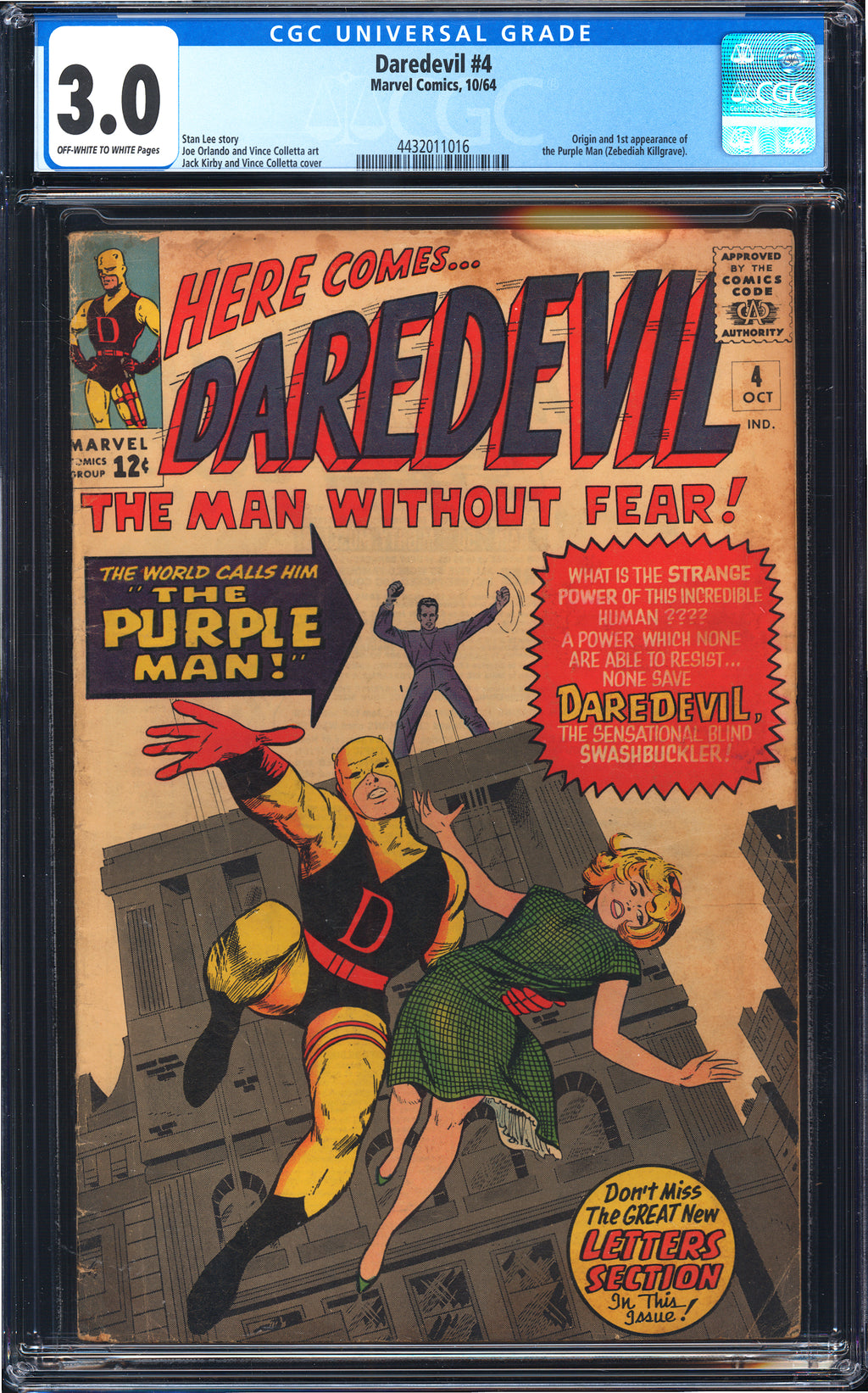 Daredevil 4 CGC 3.0