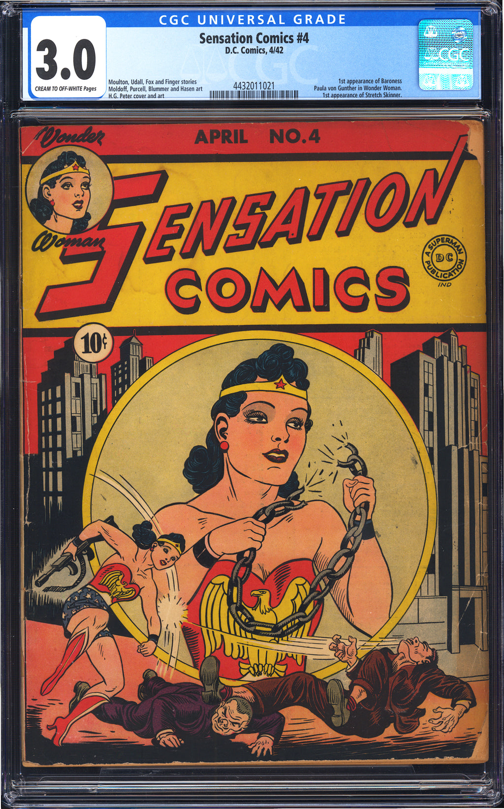 Sensation Comics 4 CGC 3.0