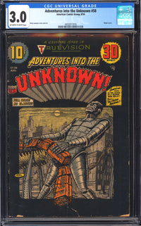 Adventures into the Unknown 58 CGC 3.0