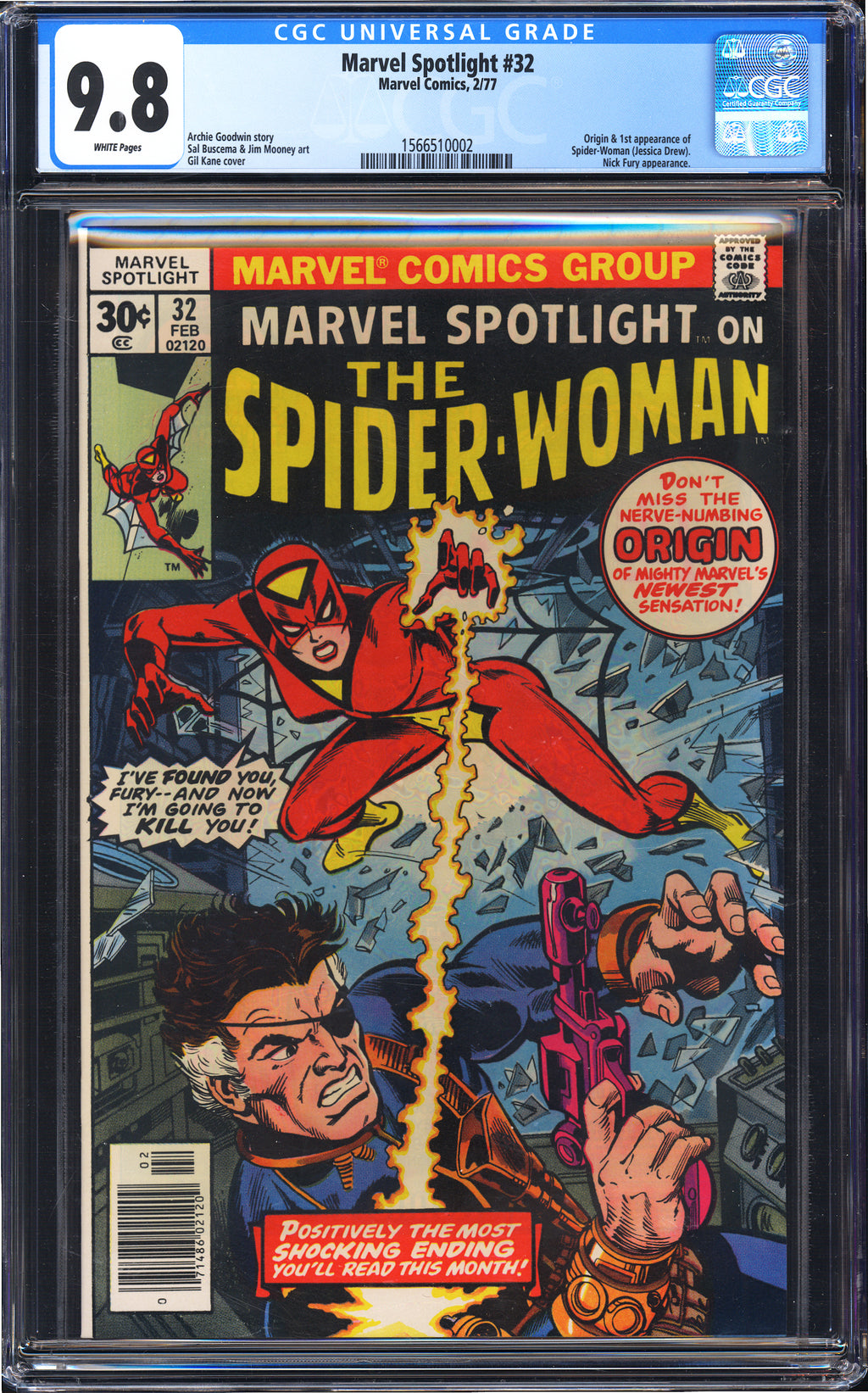 Marvel Spotlight 32 CGC 9.8 WHITE PAGES