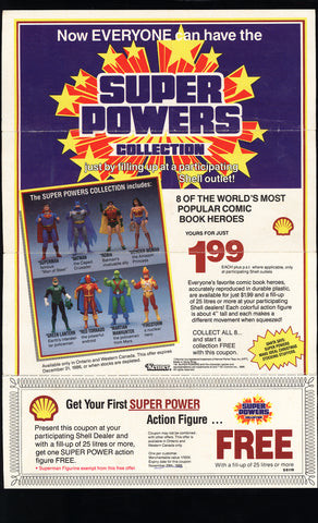 1985 Super Powers CANADIAN SHELL GAS STATION PROMOTIONAL FLYER