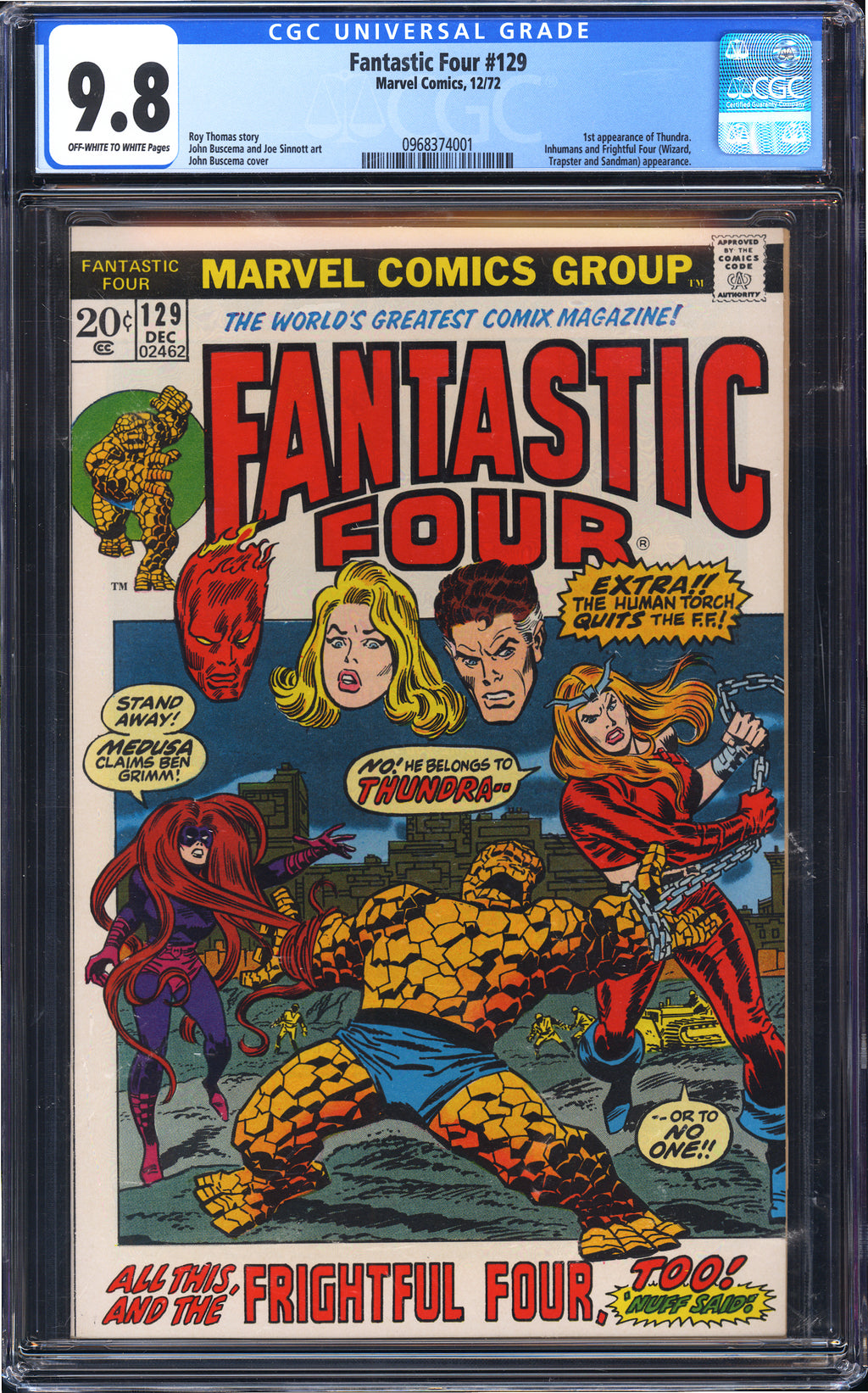 Fantastic Four 129 CGC 9.8