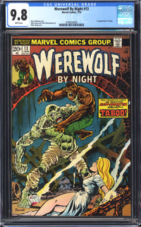 Werewolf By Night 13 CGC 9.8 WHITE PAGES