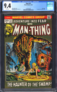 Fear 11 CGC 9.4 WHITE PAGES