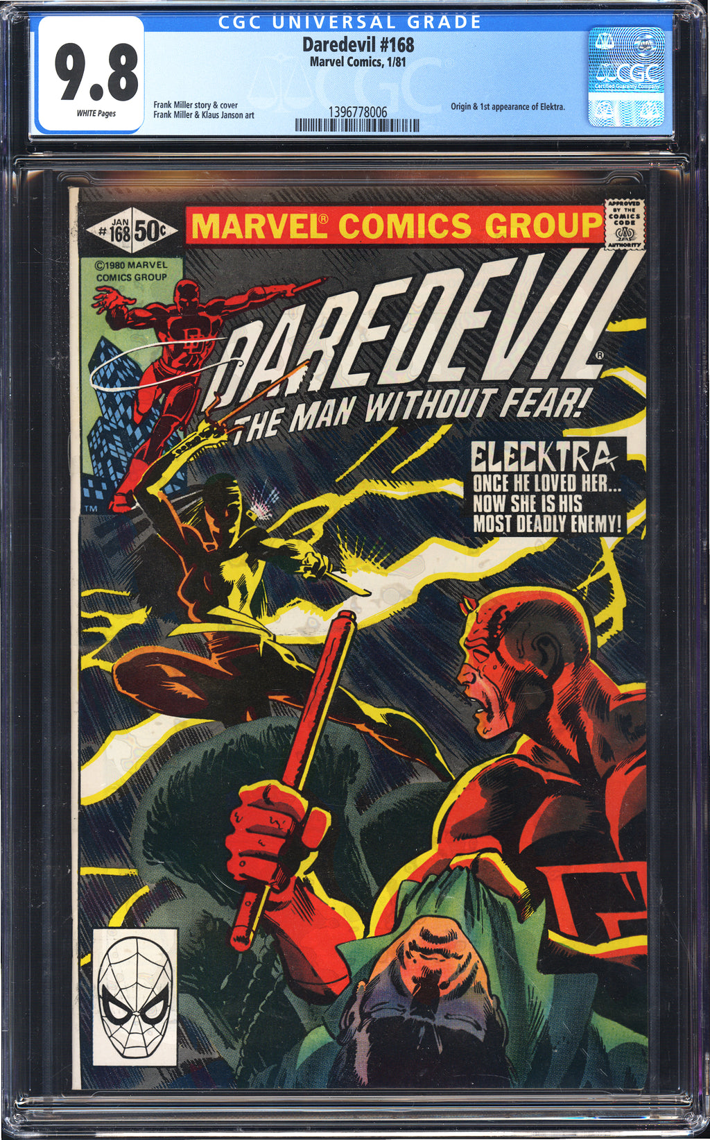 Daredevil 168 CGC 9.8