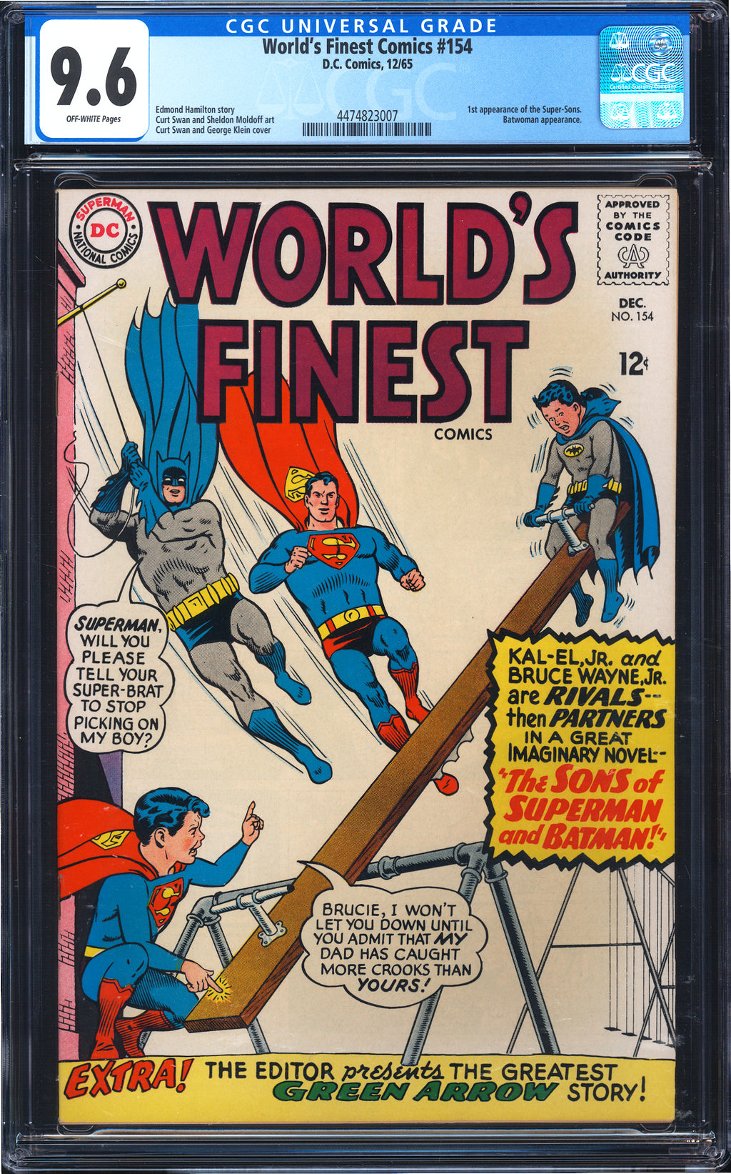 World's Finest Comics 154 CGC 9.6