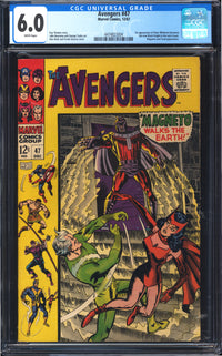 Avengers 47 CGC 6.0 WHITE PAGES