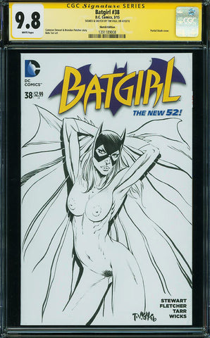 Batgirl 38 CGC 9.8 SS SKETCH AND SIGN TIM VIGIL