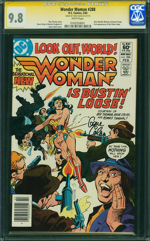 Wonder Woman 288 CGC 9.8 SS GENE COLAN NEWSSTAND