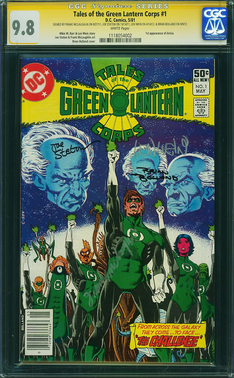 Tales of the Green Lantern Corps 1 CGC 9.8 4X SS NEWSSTAND