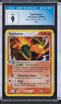 2005 Typhlosion Pokemon Black Star Promos 034 Holo CGC 8