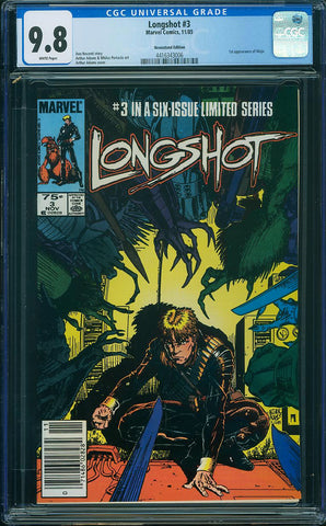 Longshot 3 CGC 9.8 Newsstand edition