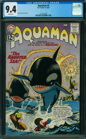 Aquaman 5 CGC 9.4 WHITE PAGES