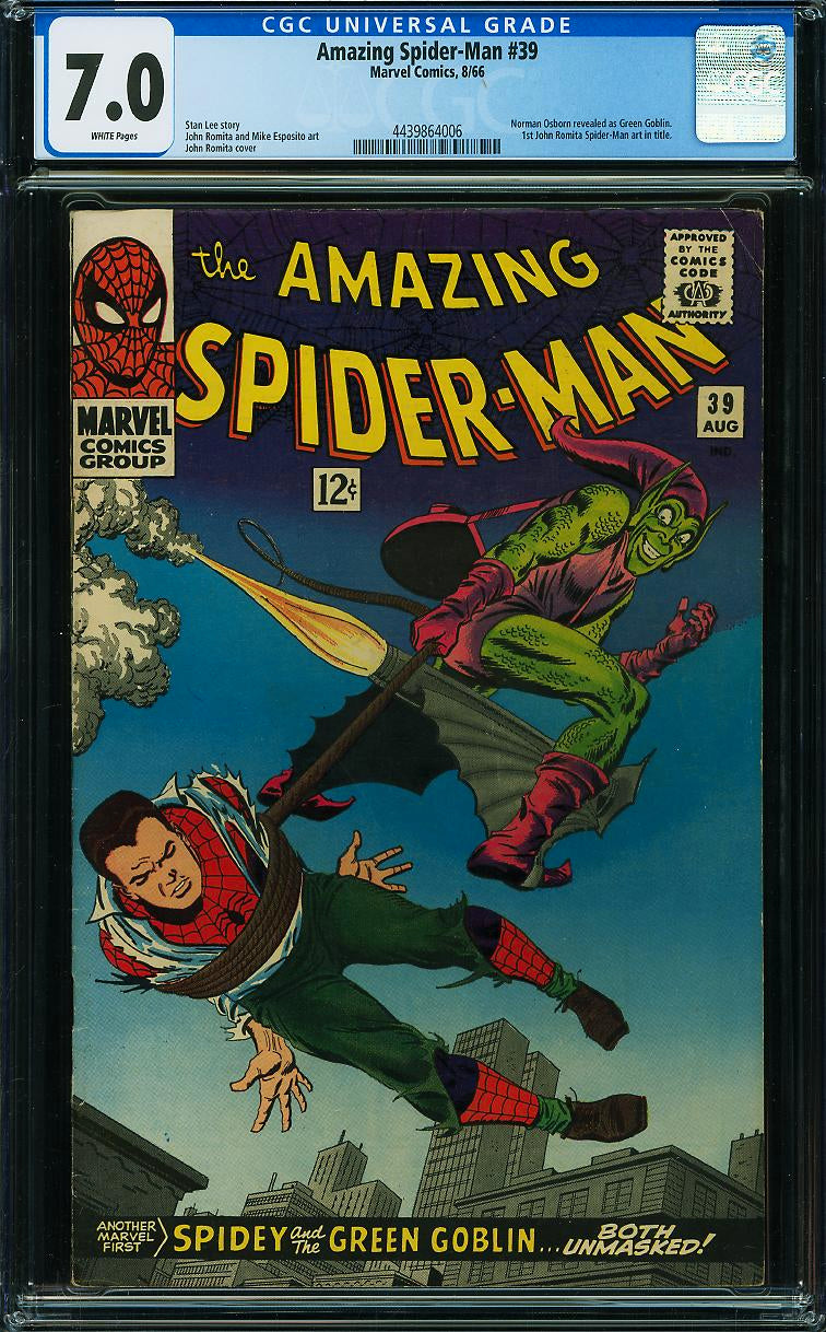 Amazing Spider-Man 39 CGC 7.0 WHITE PAGES