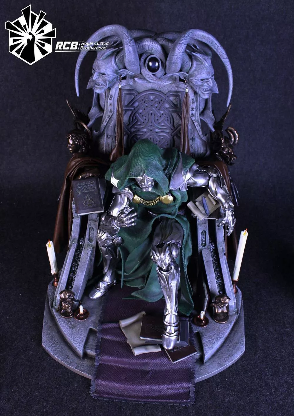 NEW RCB Dr. Doom on Throne Statue 1/4 SCALE CUSTOM SIDESHOW XM