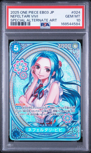 2026 One Piece EB03-024 Nefeltari Vivi HEROINES PSA 10