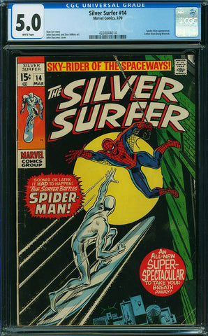 Silver Surfer 14 CGC 5.0 WHITE PAGES