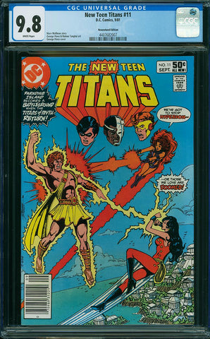 New Teen Titans 11 CGC 9.8 Newsstand Edition