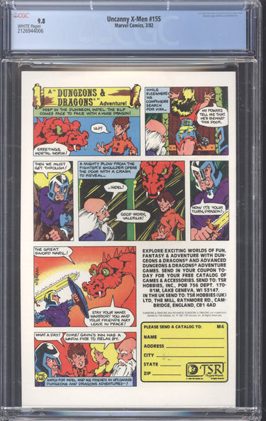 Uncanny X-Men 155 CGC 9.8