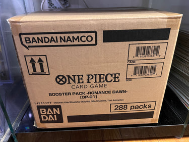 2022 One Piece Romance Dawn Sealed Case of 12 PRE-ERRATA BLUE BOTTOM ALPHA