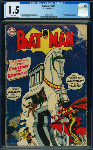 Batman 105 CGC 1.5 WHITE PAGES