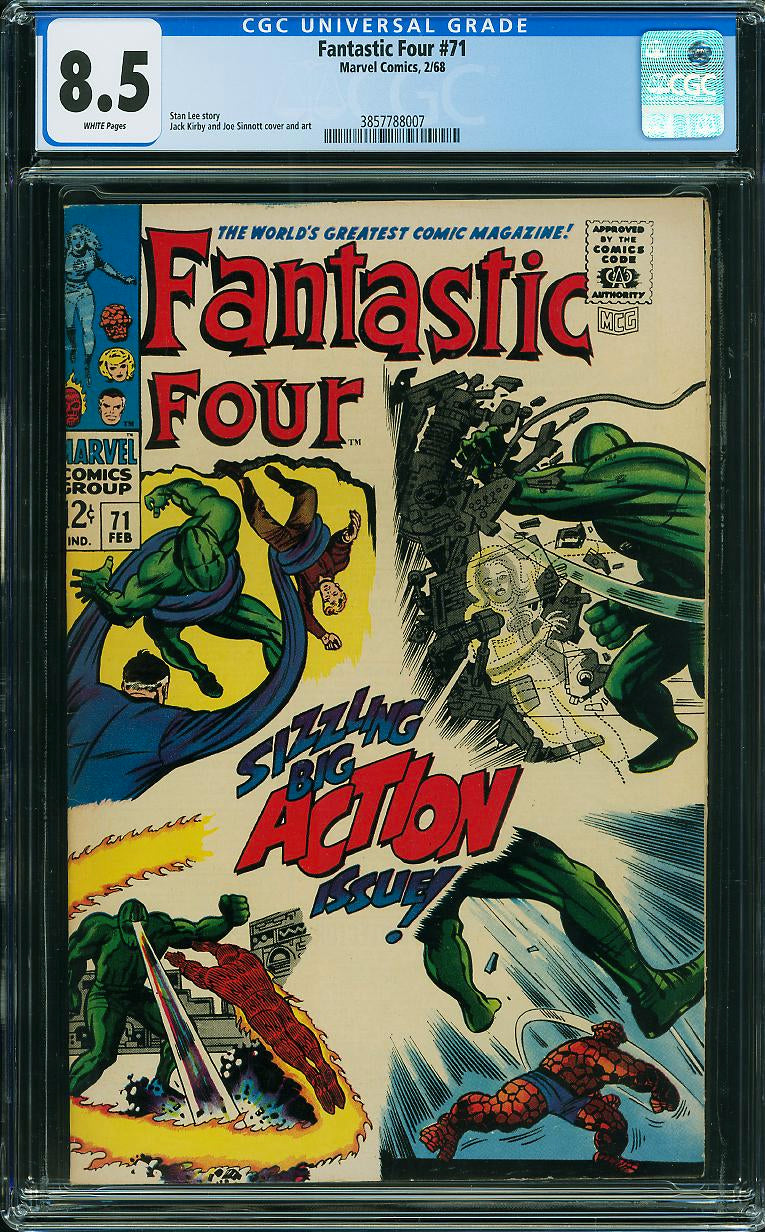 Fantastic Four 71 CGC 8.5 WHITE PAGES