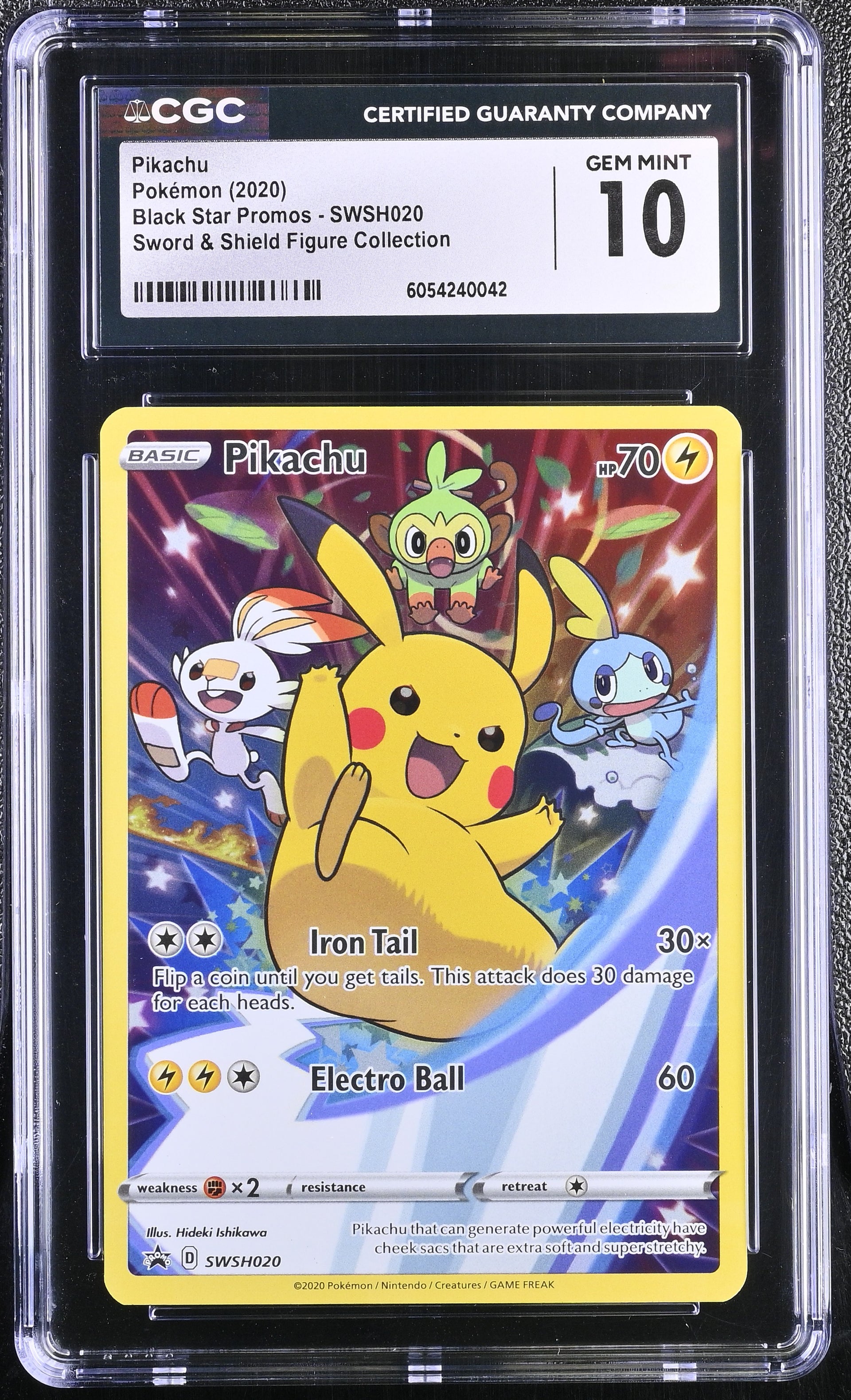 2020 Pokemon English Pikachu SWSH020 Black Star Promos CGC 10 – PRIME CITY  COMICS
