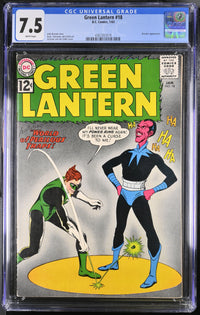 Green Lantern 18 CGC 7.5 WHITE PAGES