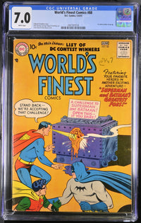 World's Finest Comics 88 CGC 7.0 WHITE PAGES