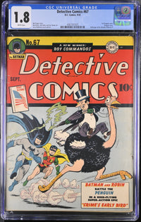 Detective Comics 67 CGC 1.8 White Pages