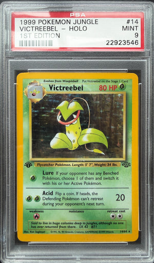 1999 Pokemon Victreebel 14/64 1st Edition Jungle Holo PSA 9