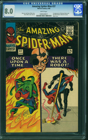 Amazing Spider-Man 37 CGC 8.0 WHITE PAGES
