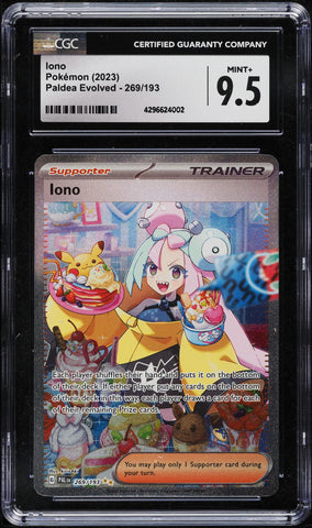 Iono Pokemon 2023 Paldea Evolved 269/193 CGC 9.5