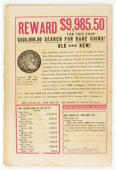 1963 Fantastic Four 10 LOWER GRADE