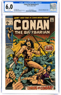 Conan the Barbarian 1 CGC 6.0 WHITE PAGES