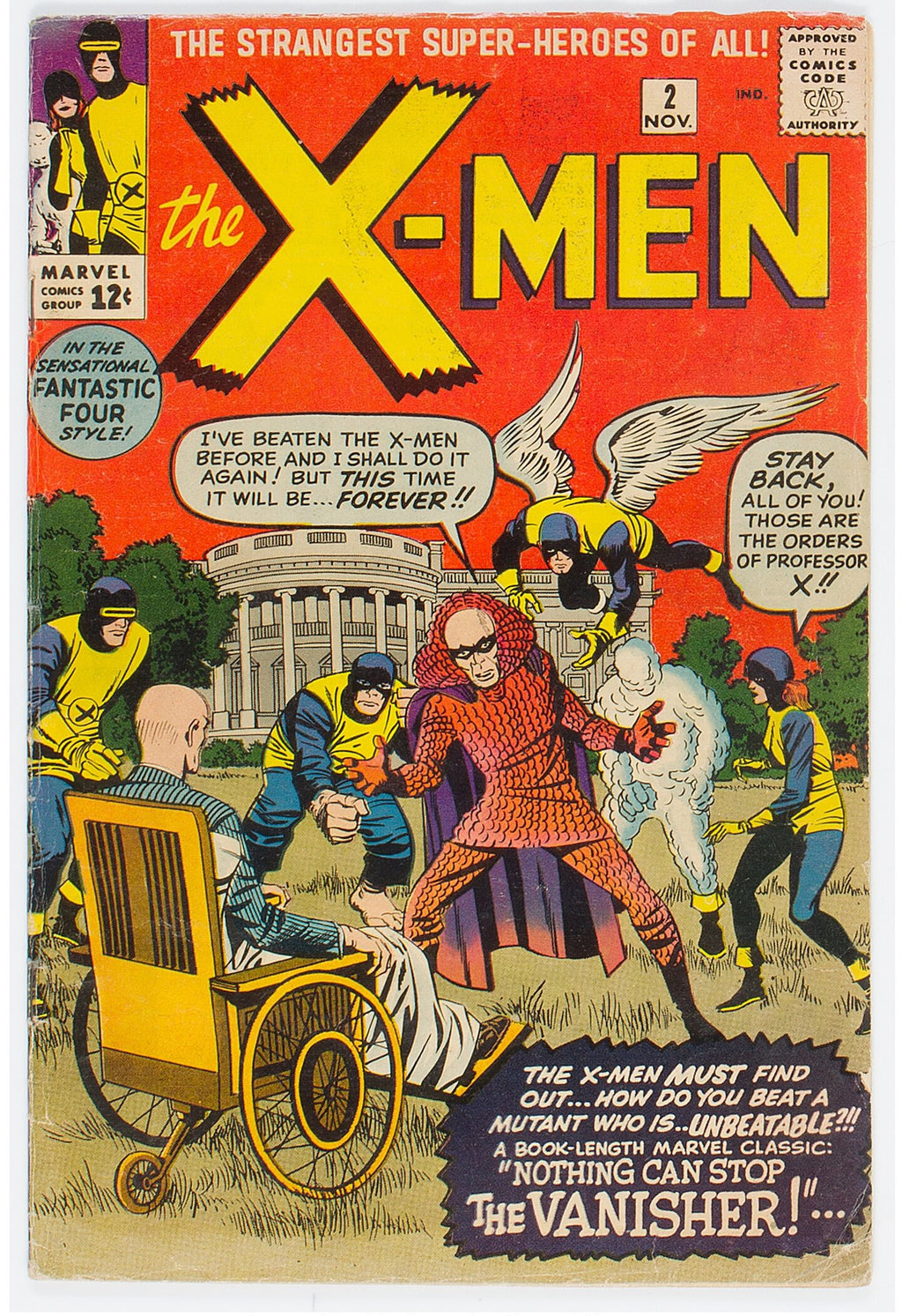 1963 X-Men 2 - 1ST APP VANISHER SIGNED JACK KIRBY