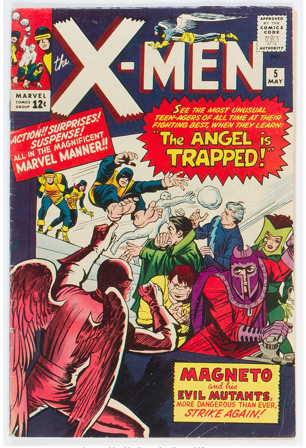 1964 X-Men 5 FN- 5.5 2ND APPEARANCE OF SCARLET WITCH & QUICKSILVER