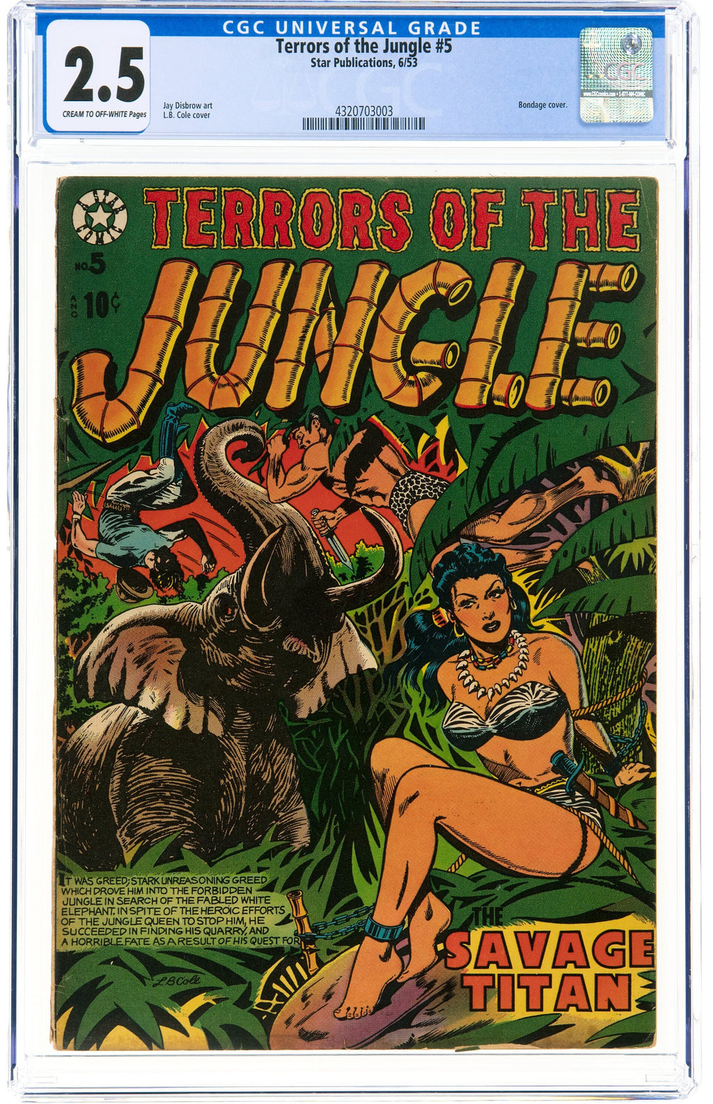 Terrors of the Jungle 5 CGC 2.5