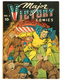 1945 Major Victory Comics 3 FN+ JAPANESE WAR COVER