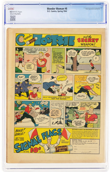 Wonder Woman 8 CGC 6.5 WHITE PAGES