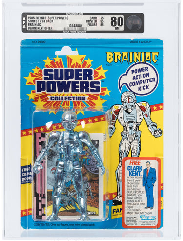 Super Powers Collection Brainiac Series 1 / 23 Back AFA 80